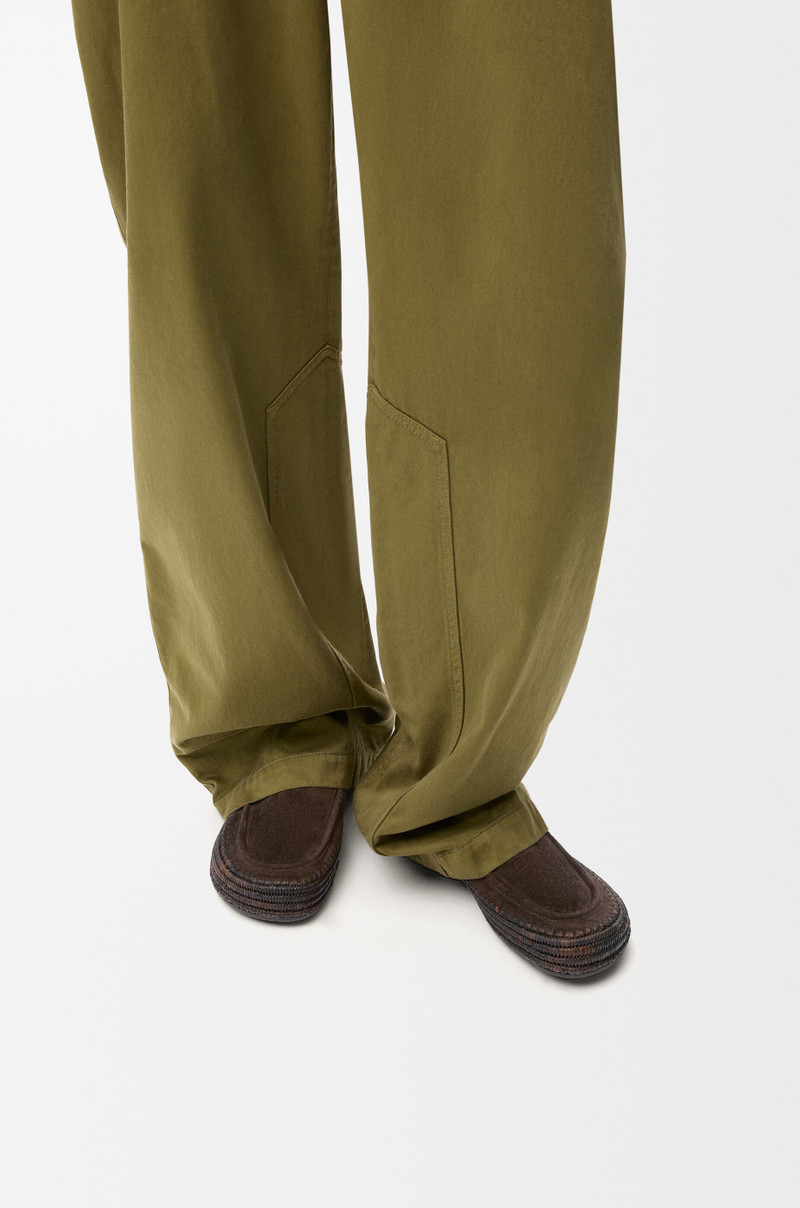 Loewe Rio loafer in suede and raffia outlook