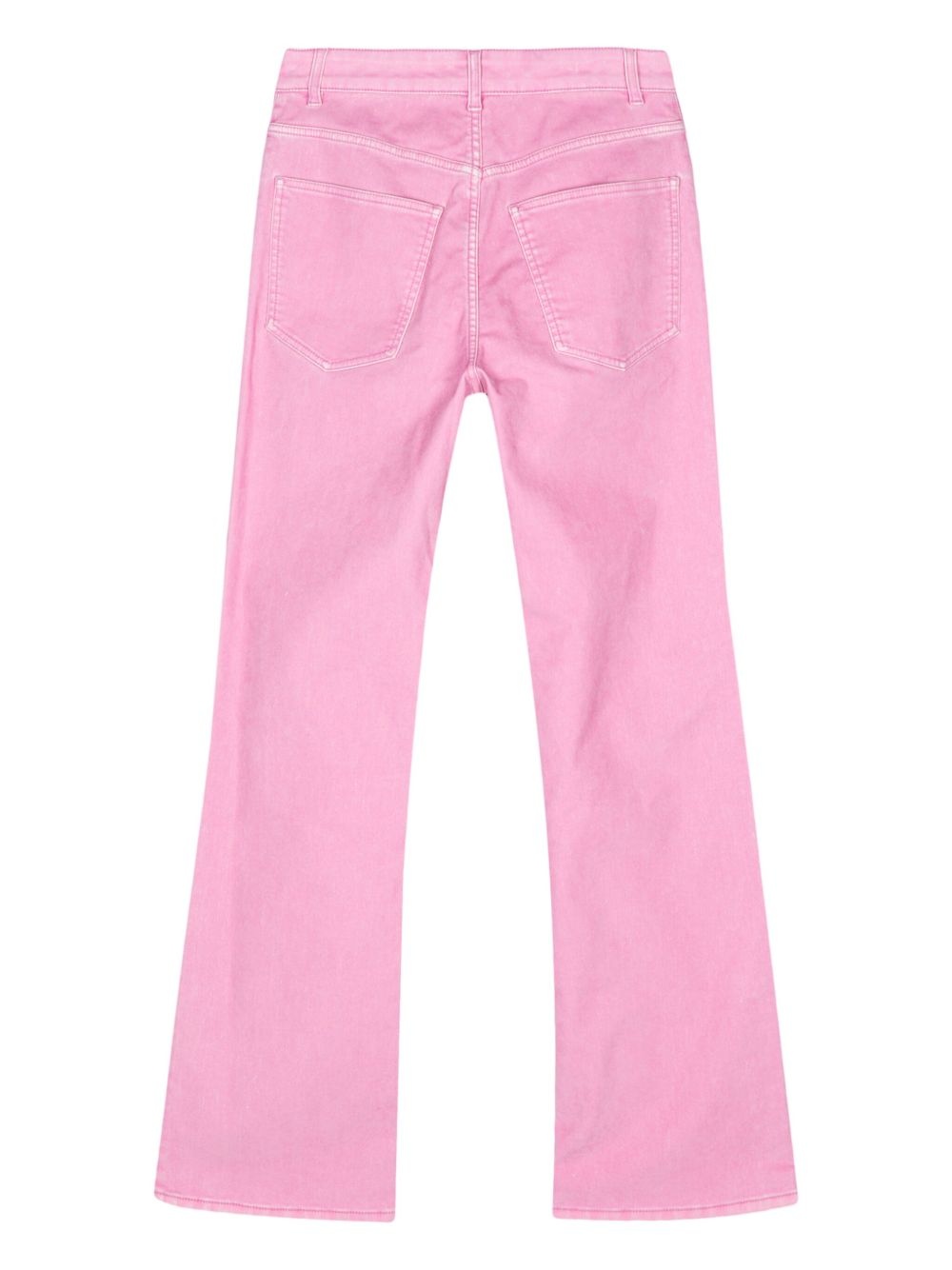 mid-rise straight-leg trousers - 2