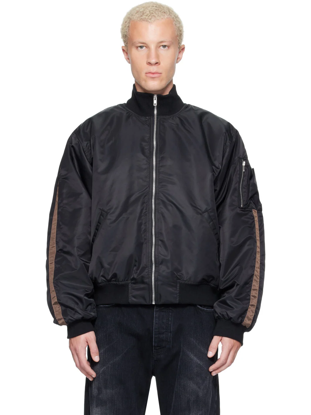 Black RL Bomber Jacket - 1