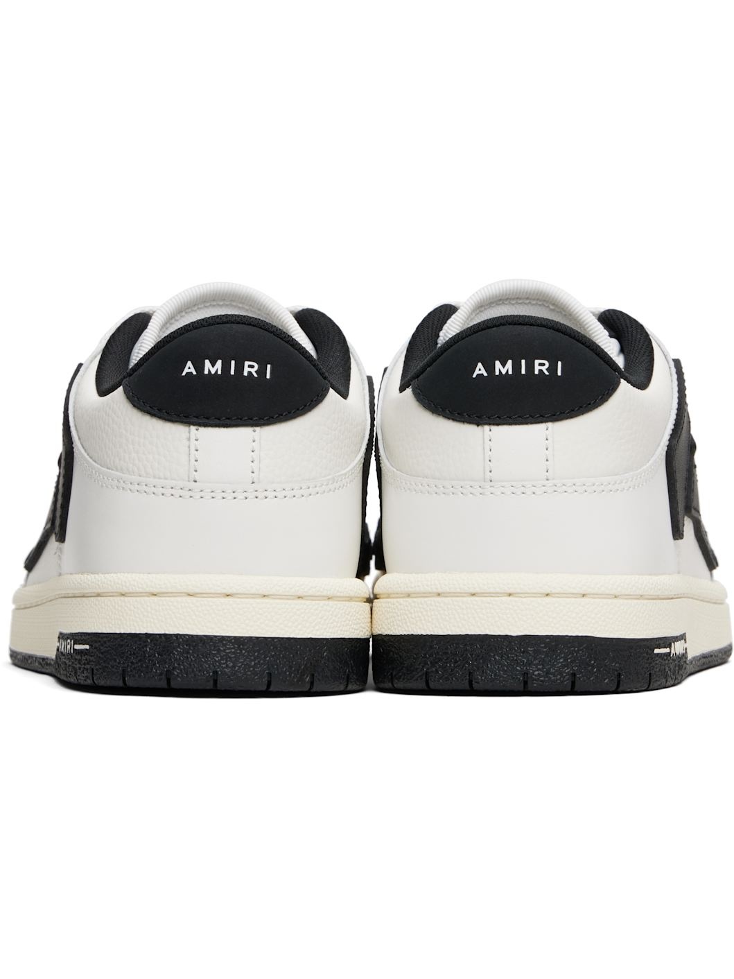 Black & White Skel Top Low Sneakers - 2