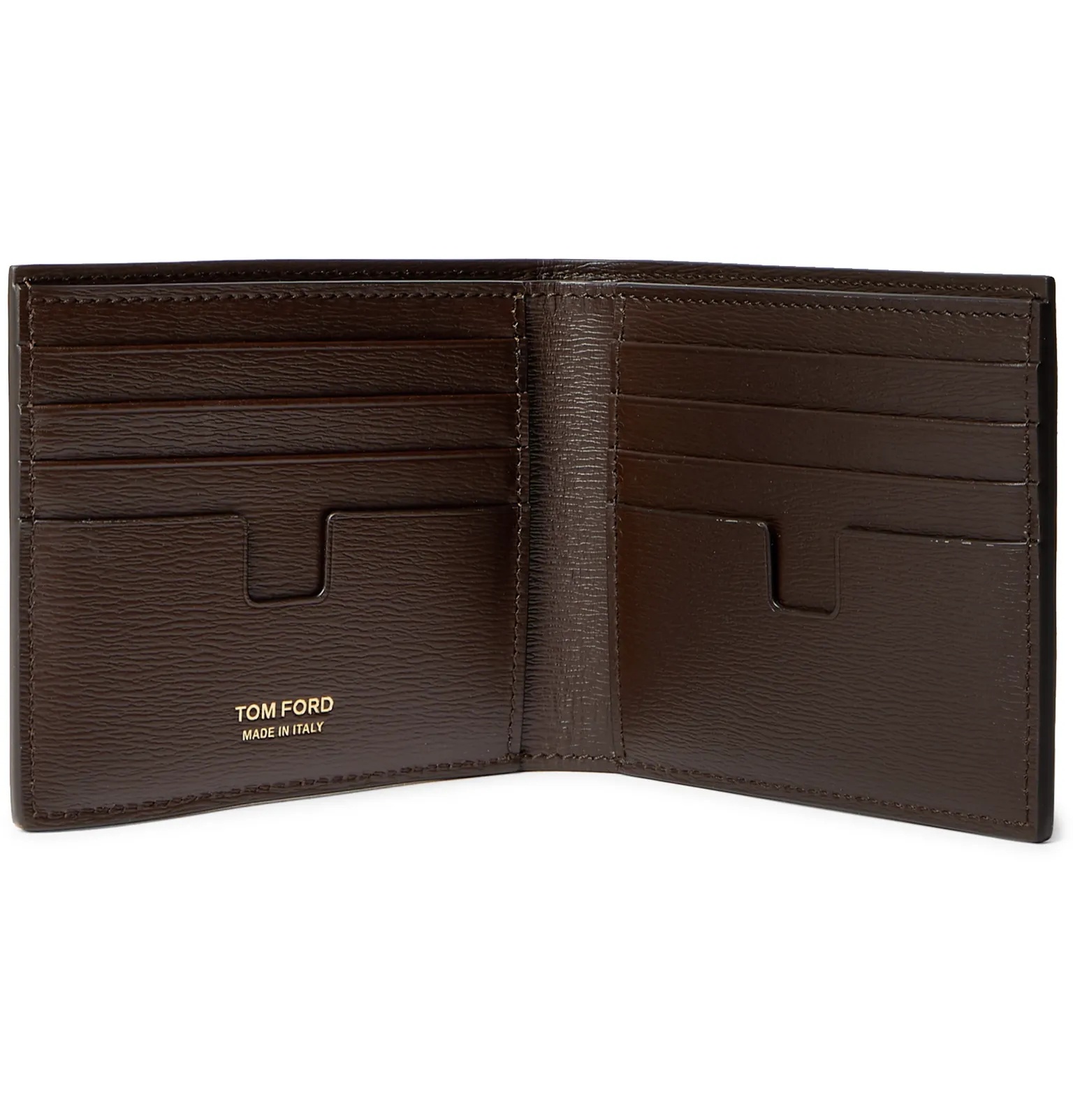 Textured-Leather Billfold Wallet - 2