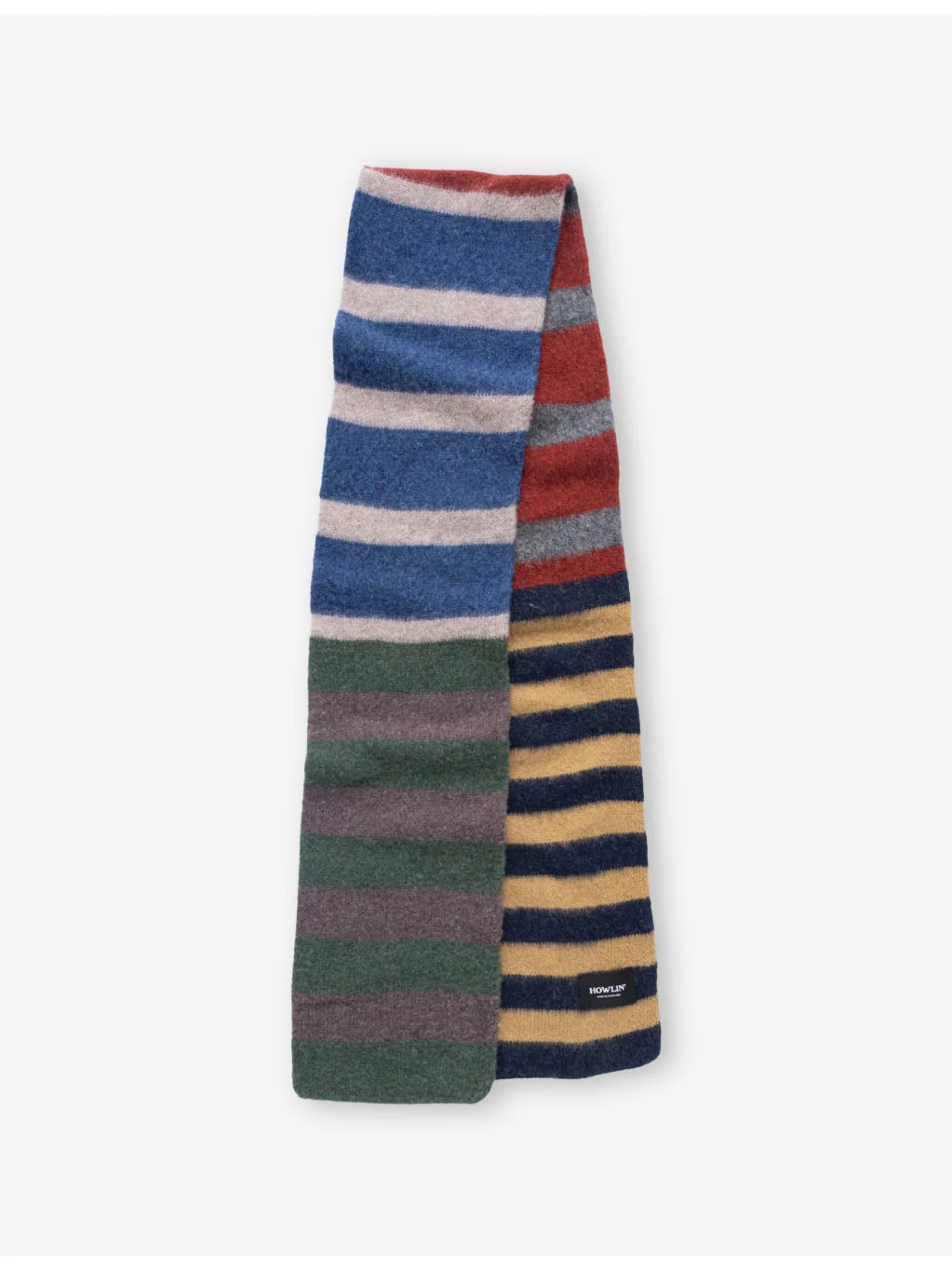 Cosmic Surfin Striped Wool Scarf - 1
