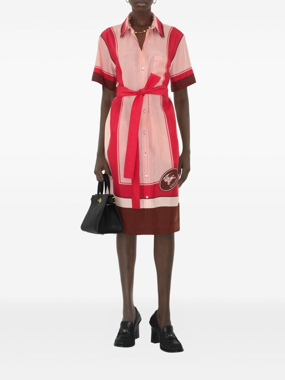 silk shirt dress - 2