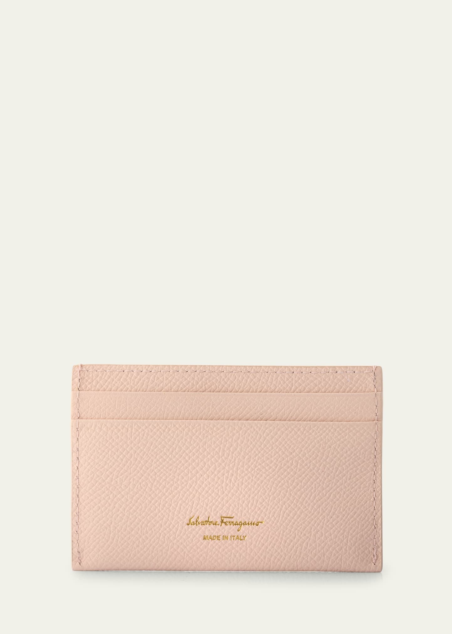 The Gancini Leather Card Case - 2