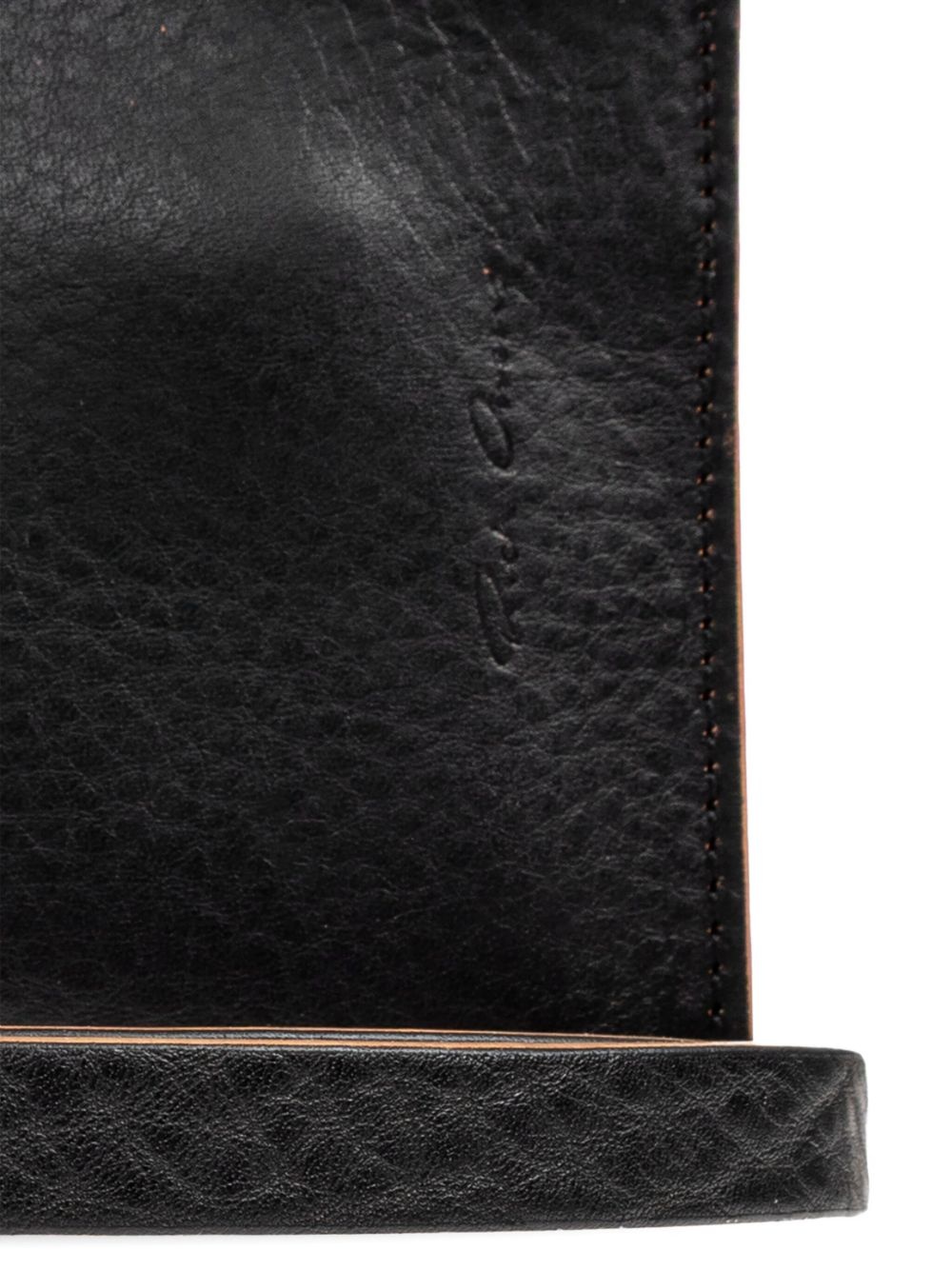 curved zip leather wallet - 4