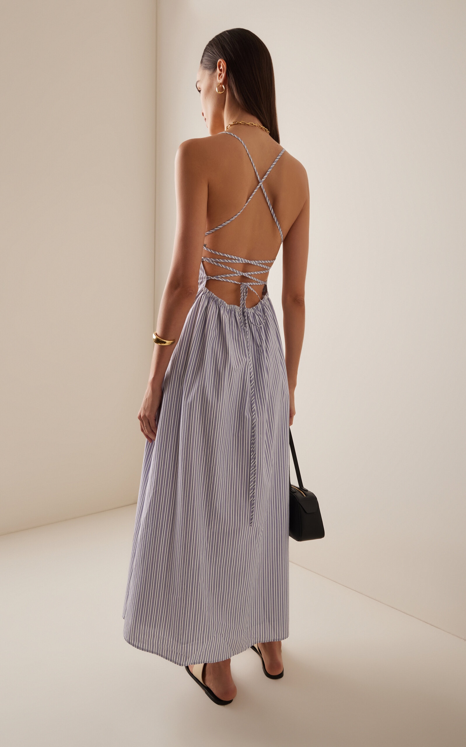 Exclusive Lori Cotton Maxi Dress stripe - 4