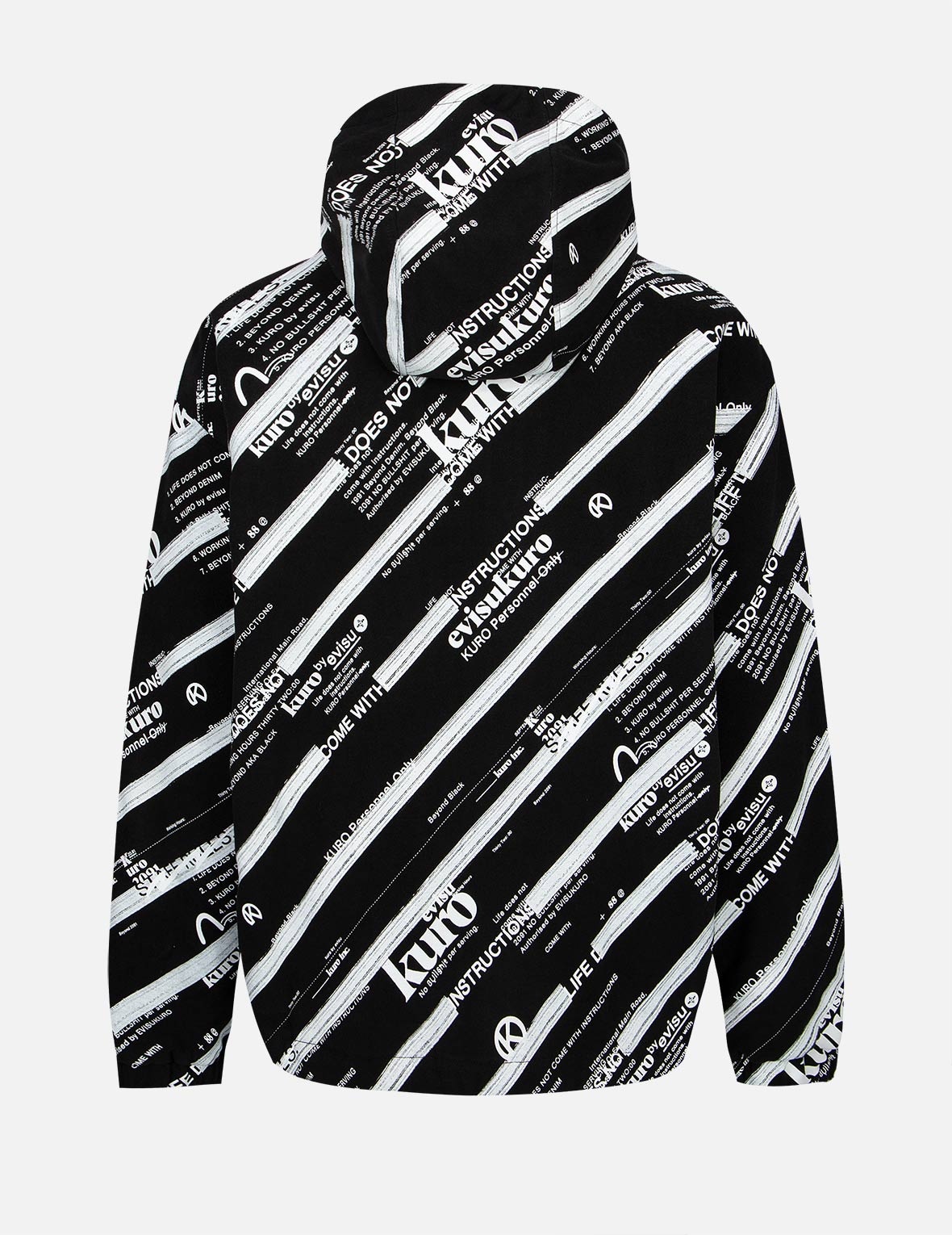 Monogram Logo and Slogan Print Padded Jacket - 2