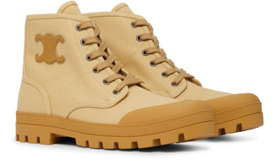 CELINE Patapans Lace Up Boot In Canvas outlook