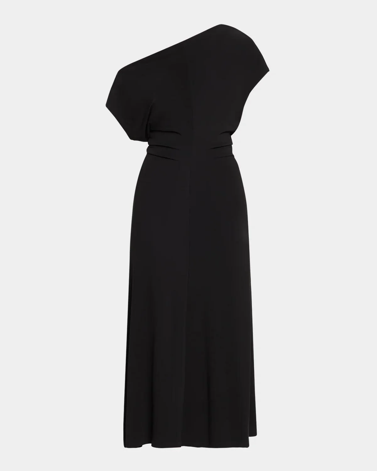 Matte Jersey Off-Shoulder Midi Dress - 1