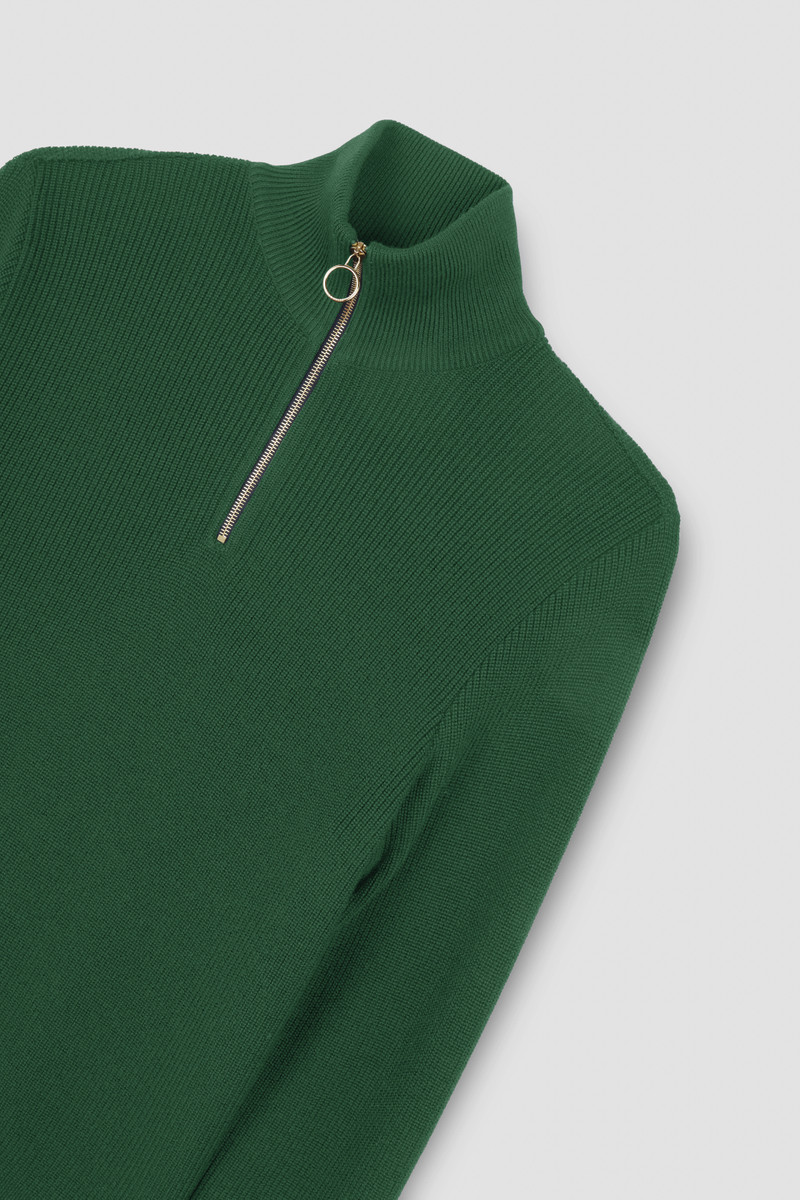 TECH WOOL HALF ZIP SWEATER 5
