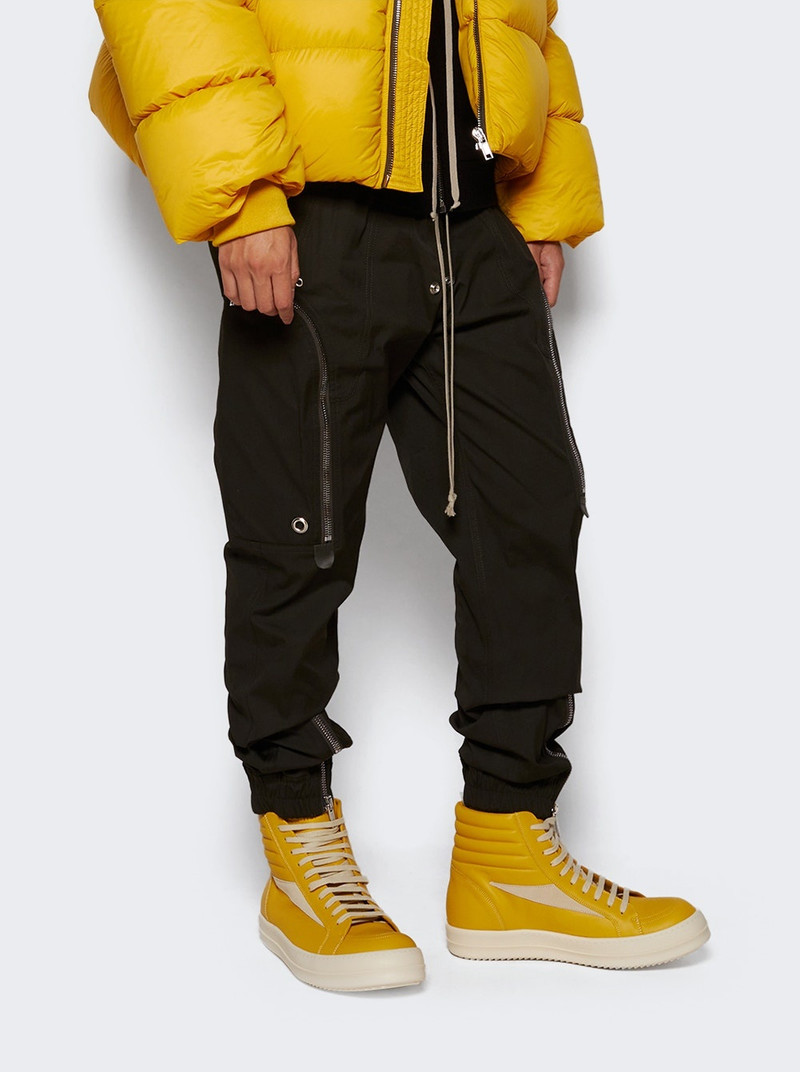 Rick Owens Scarpe In Pelle High Top Vintage Sneakers Lemon And Milk outlook