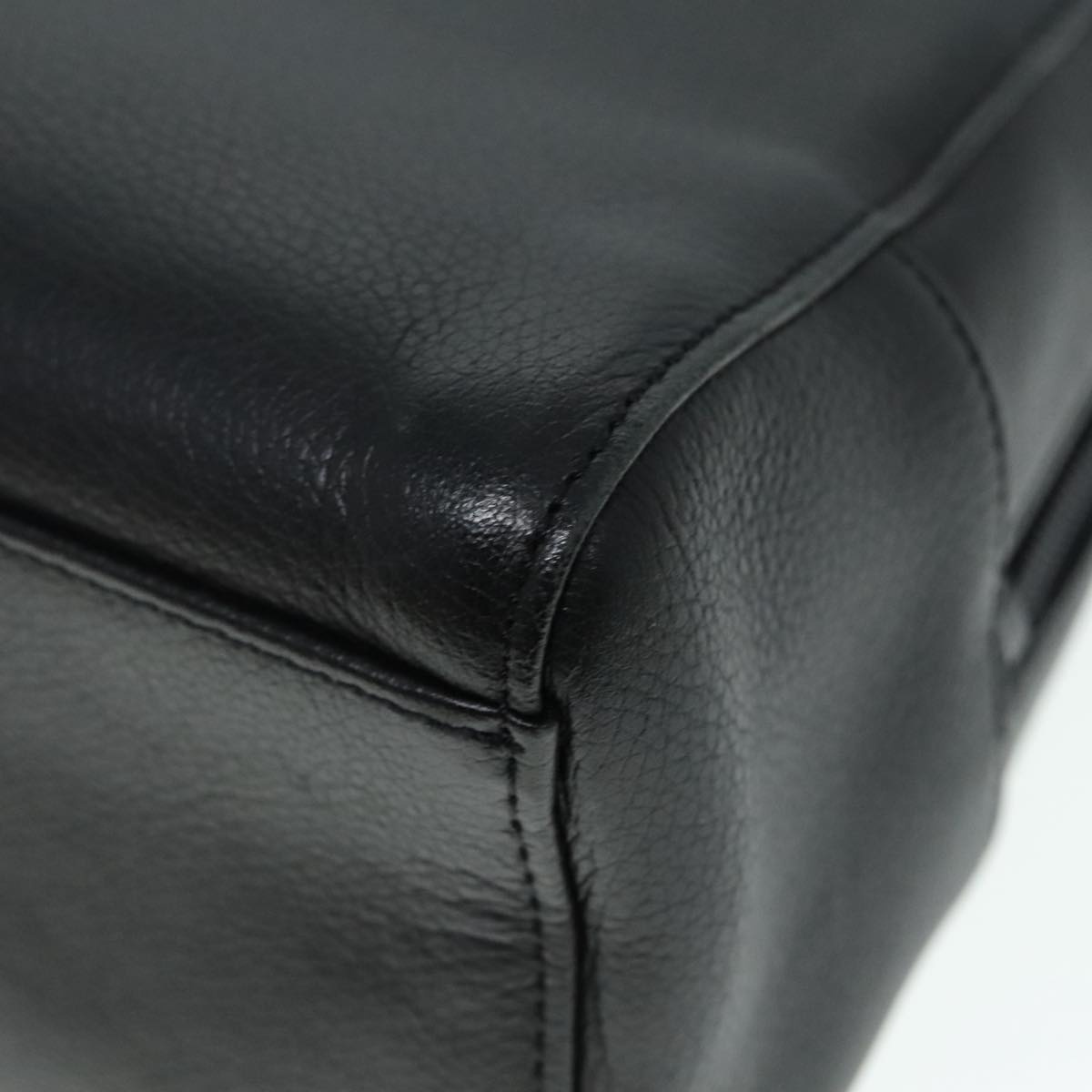 Burberry Hand Bag Leather Black Gold - 10