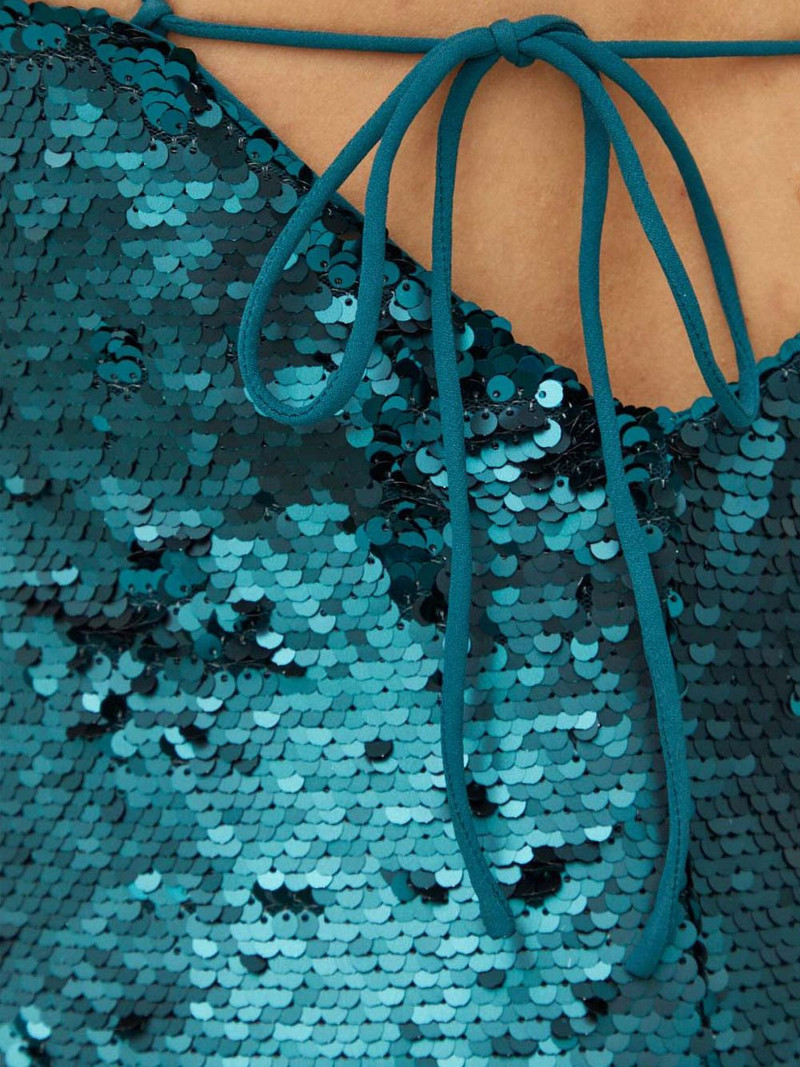 sequin tie midi dress 5