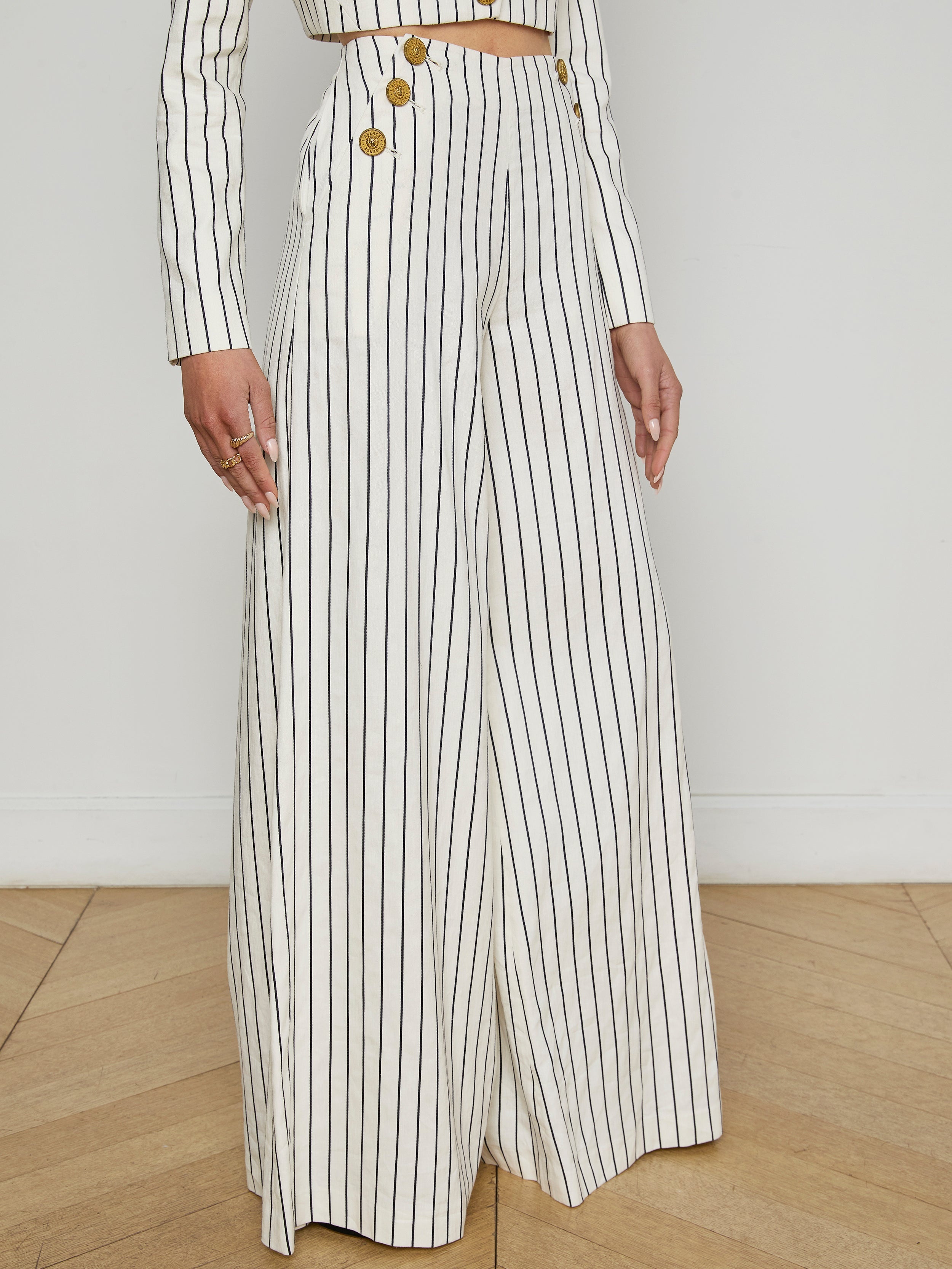 Kingston Striped Wide-Leg Pant - 4