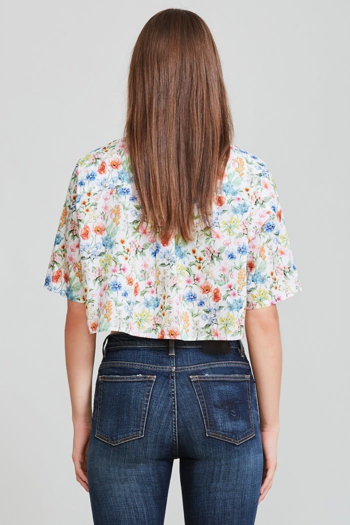 Cropped Floral Shirt | R13 Denim Official Site - 3