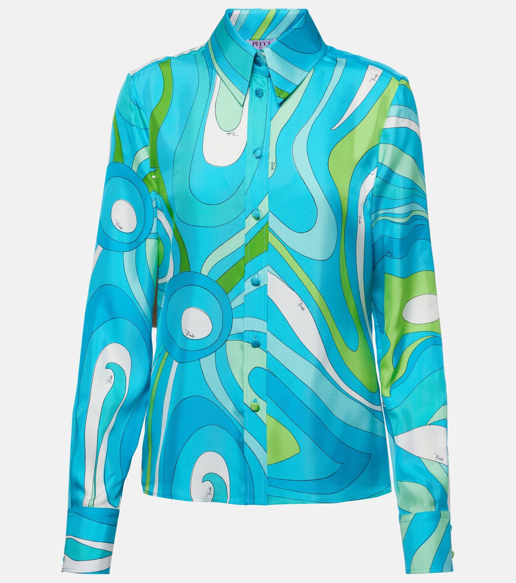 Marmo printed silk shirt - 1