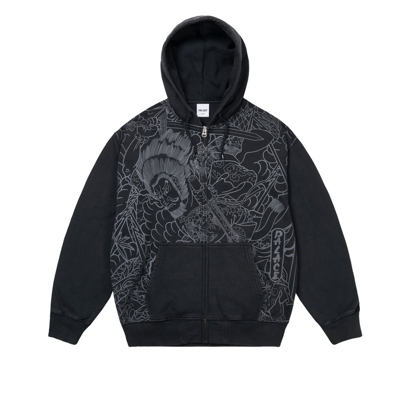 SUSANOO ZIP HOOD BLACK 1