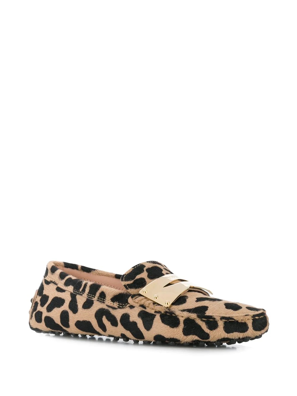 animal print loafers - 2