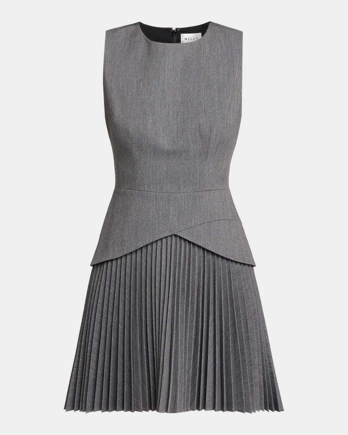 Haddy Pleated Sleeveless Mini Dress - 1