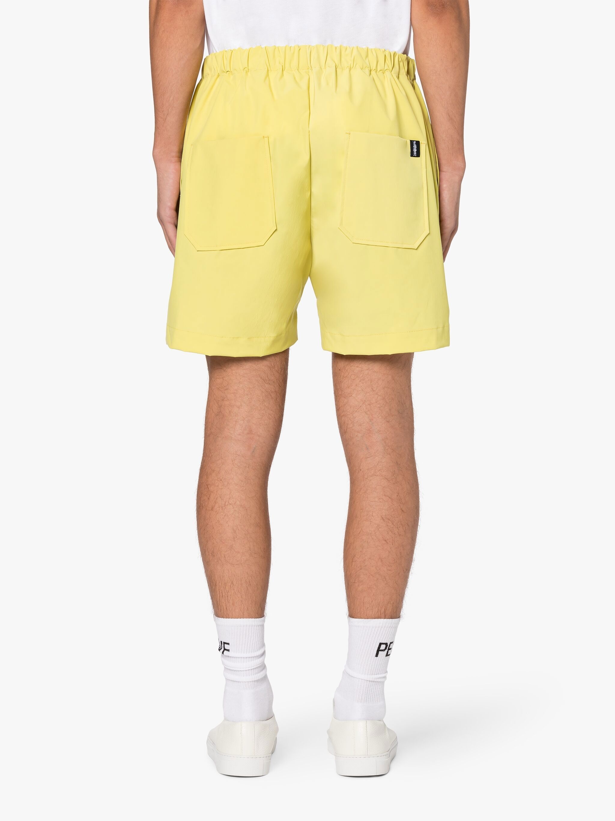 PLAIN CAPTAIN YELLOW ECO DRY SHORTS - 4