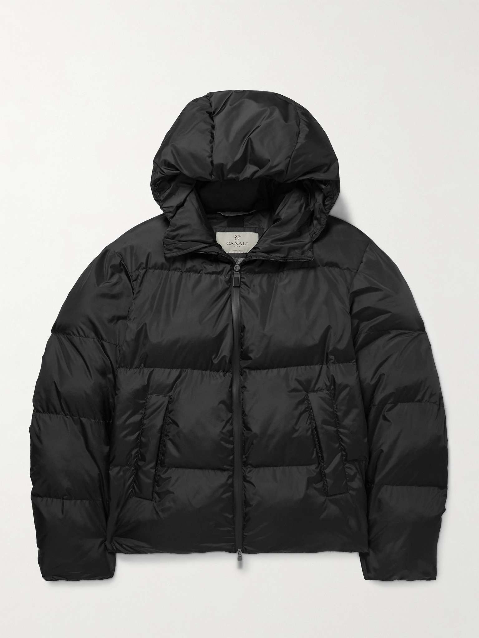 Padded Quilted Shell Hooded Jacket - 1