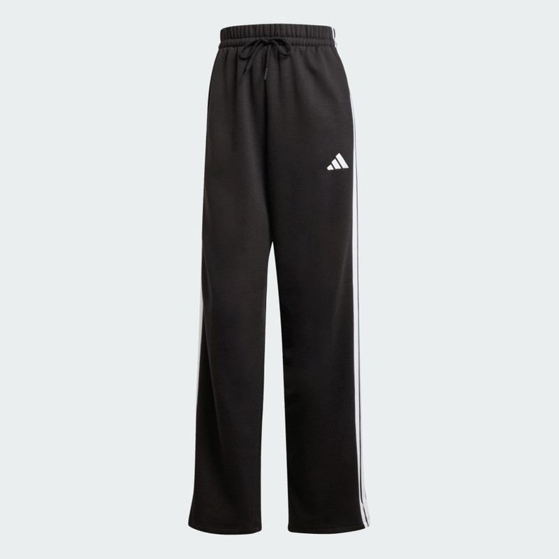 Essentials 3-Stripes Open-Hem French Terry Pants 1