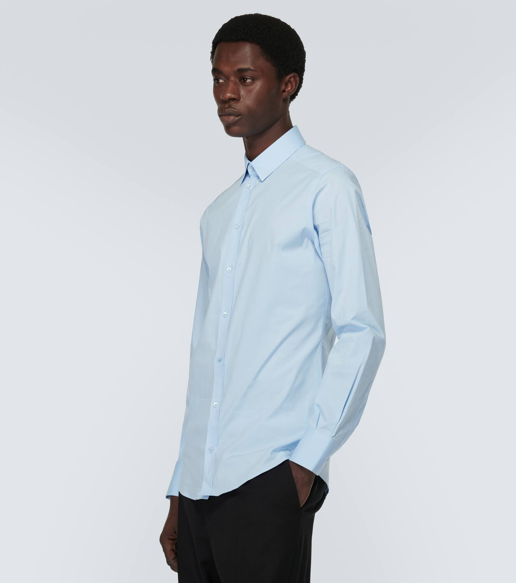 Cotton-blend poplin Oxford shirt - 3