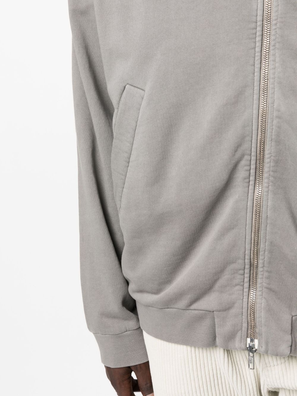 zip-up cotton hoodie - 5