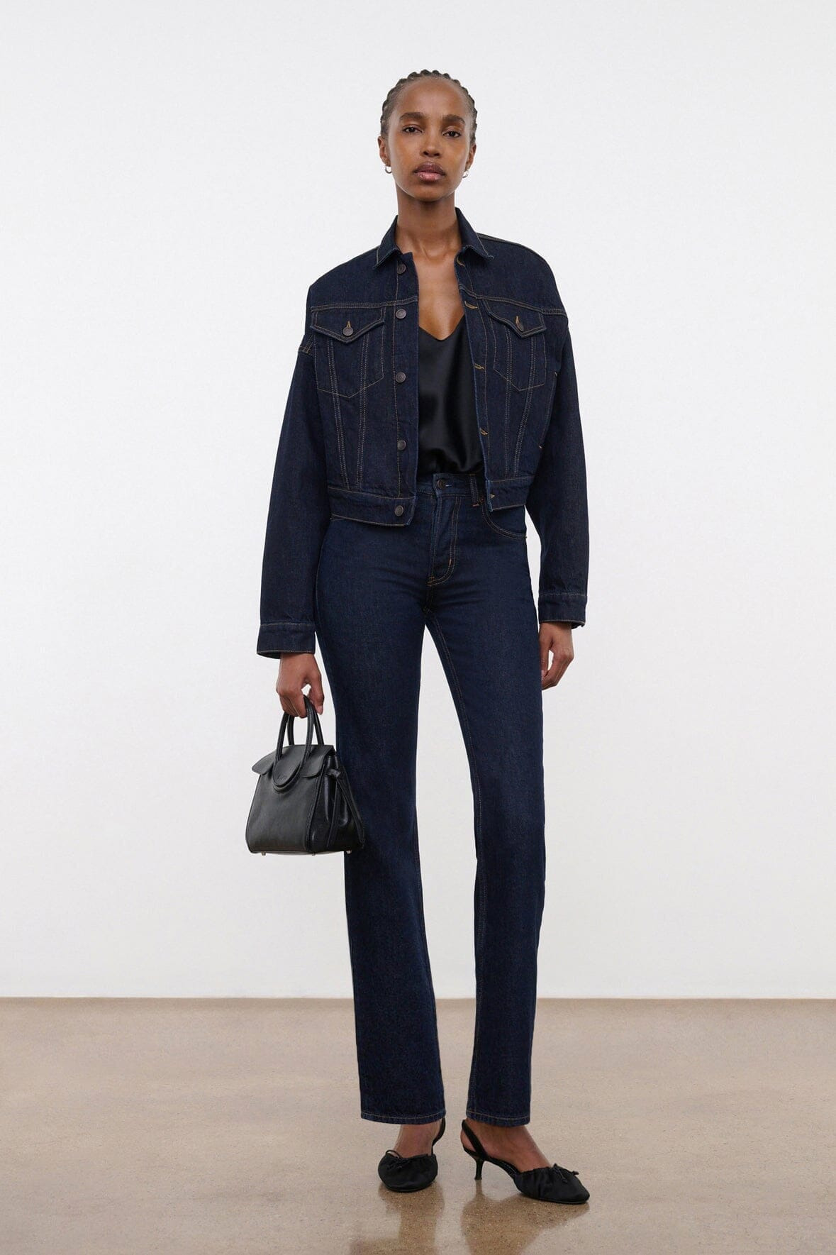 STAUD GLEN DENIM JACKET INDIGO - 5