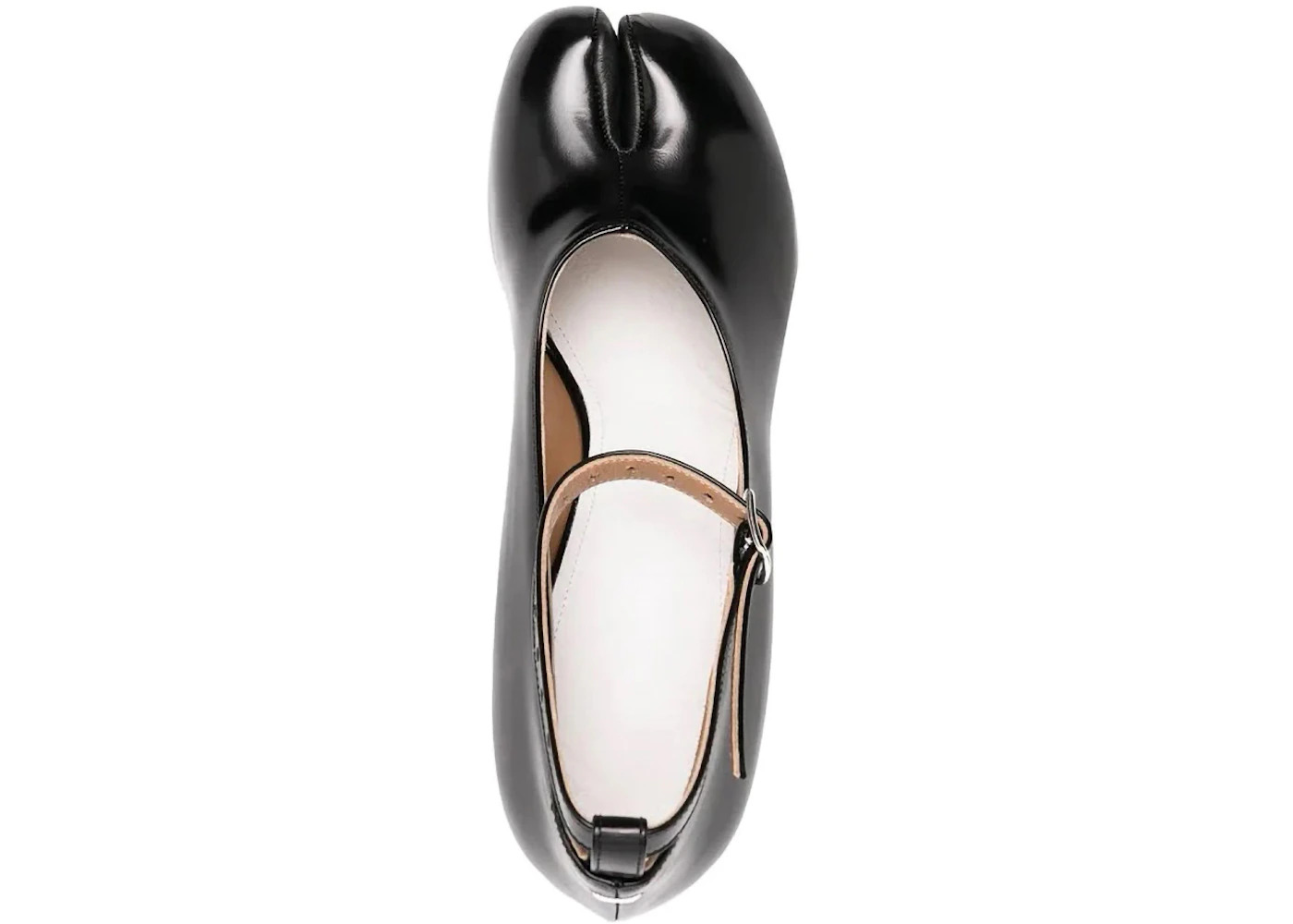 Maison Margiela Tabi Mary Jane Ankle Strap Leather Pumps Black (Women's) - 2