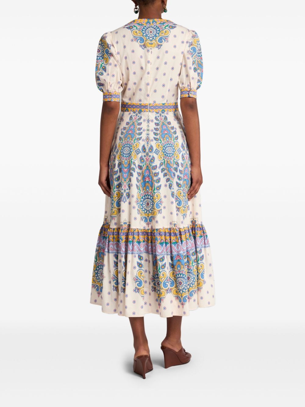 paisley-print midi dress - 3