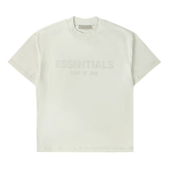 Fear of God Essentials FW21 3D Logo Tee 'Mozzarella' 125BT212081F - 1