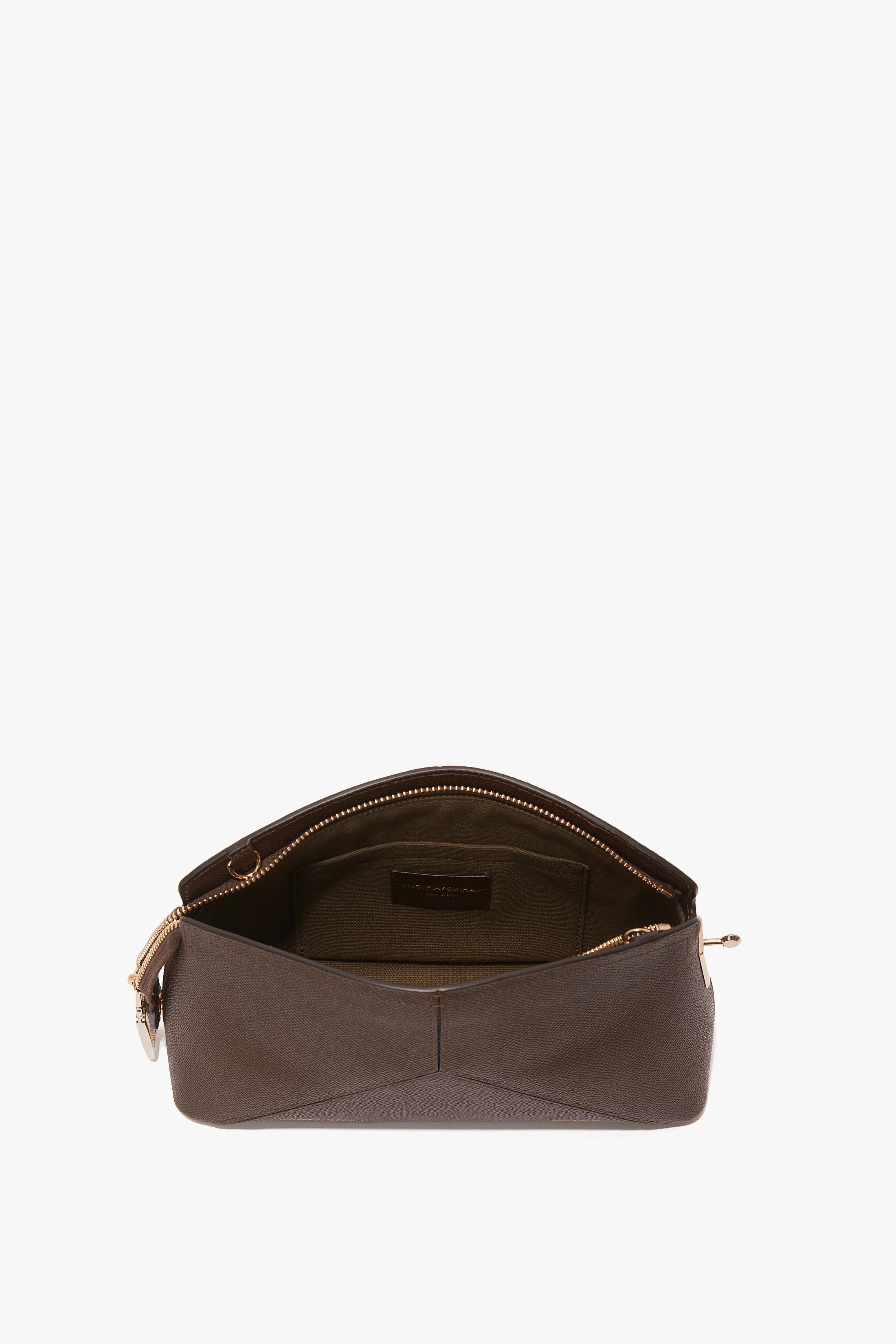 Victoria Crossbody Bag In Khaki Leather - 6