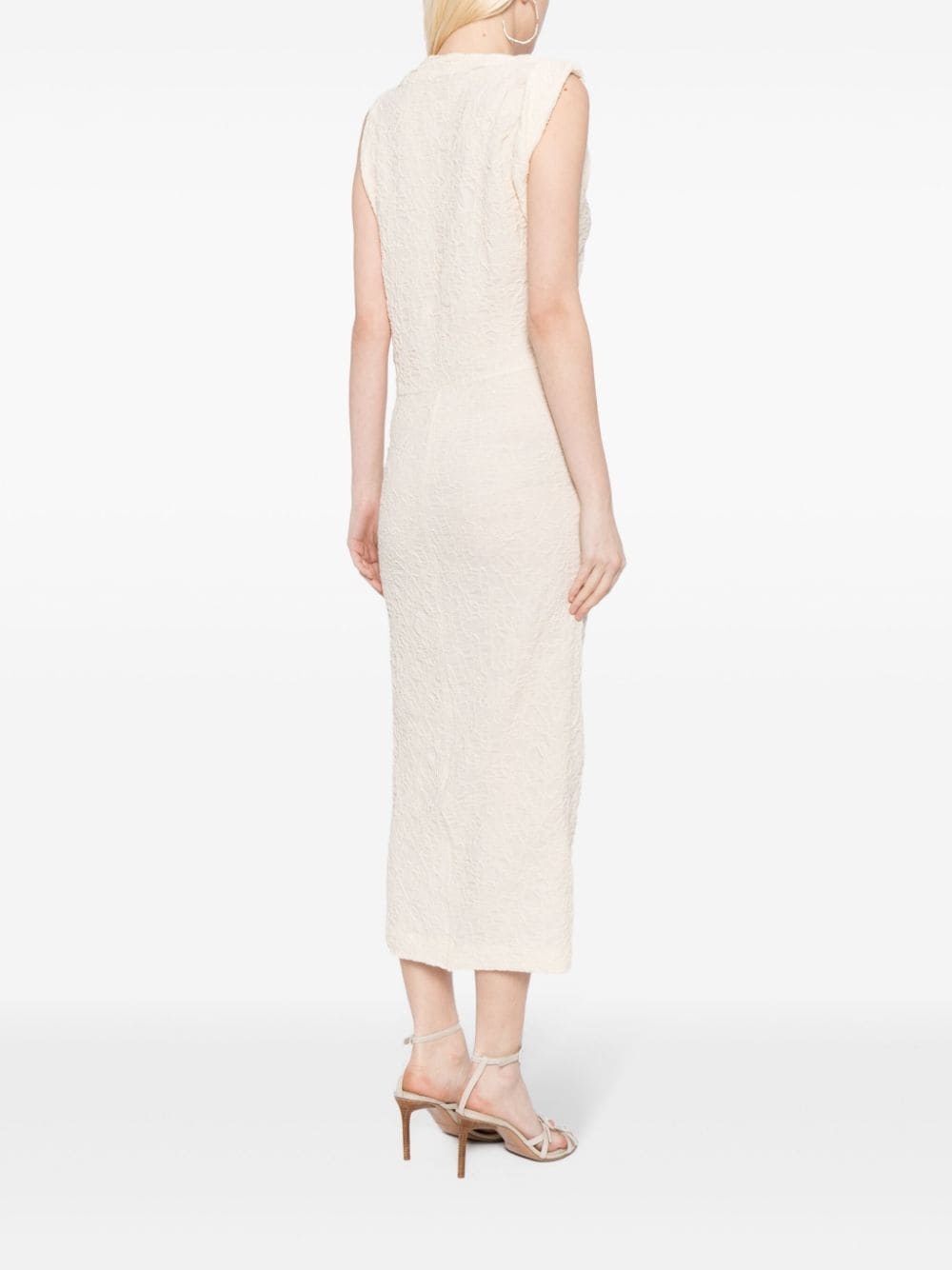 Franzy textured midi dress - 4