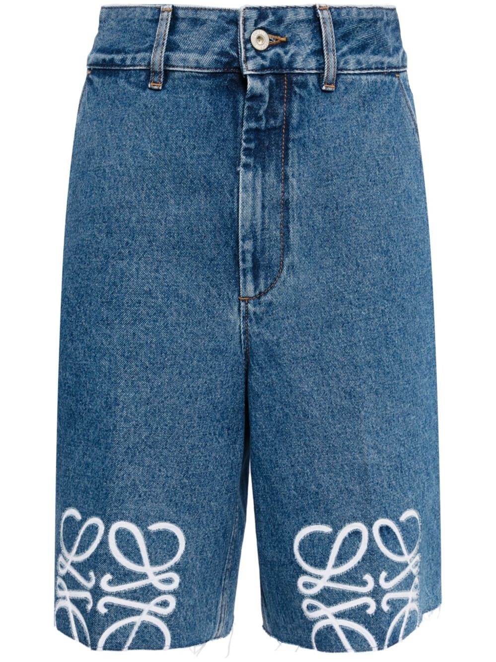 Anagram denim shorts - 1