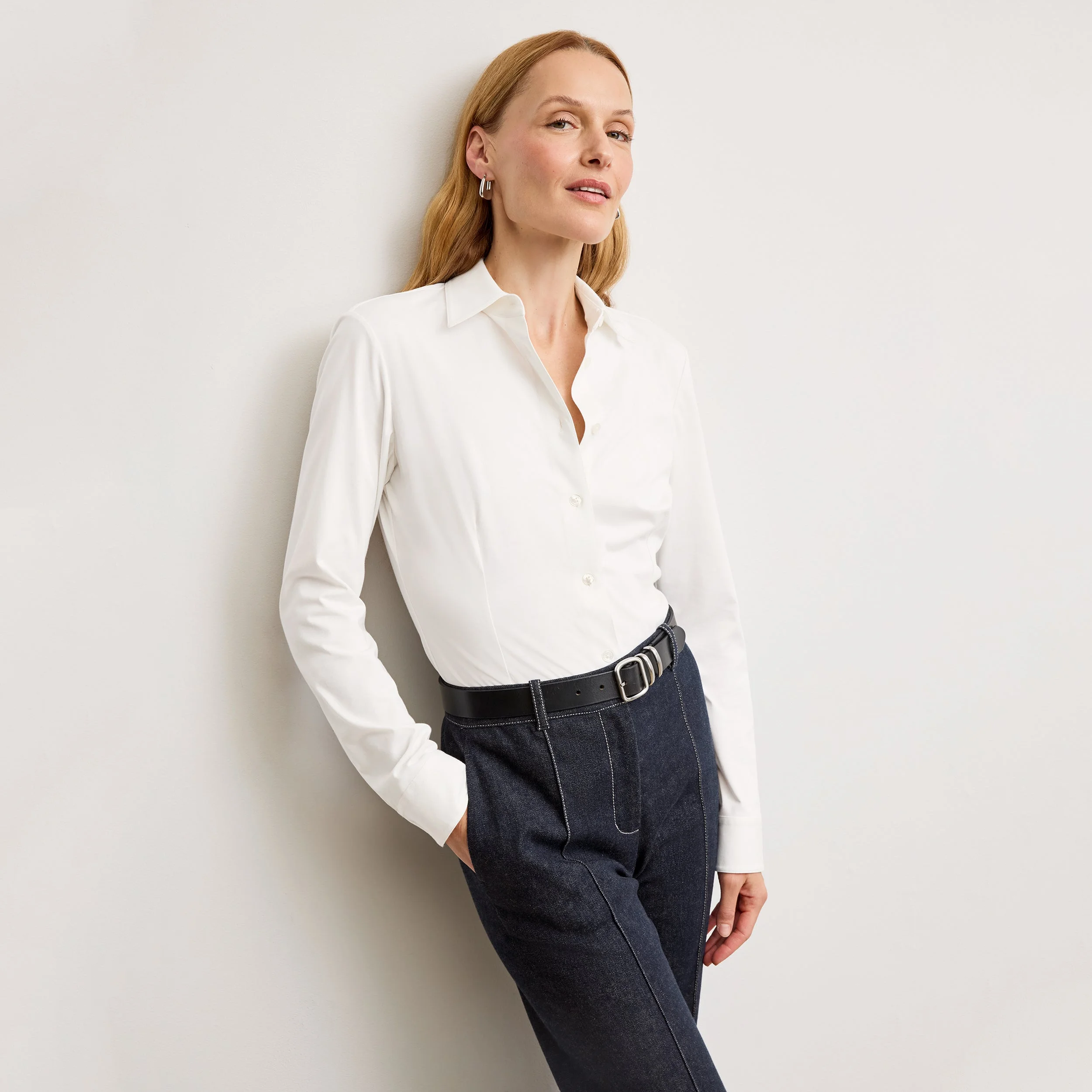 Clemens Flex Shirt - Knit Poplin - 1