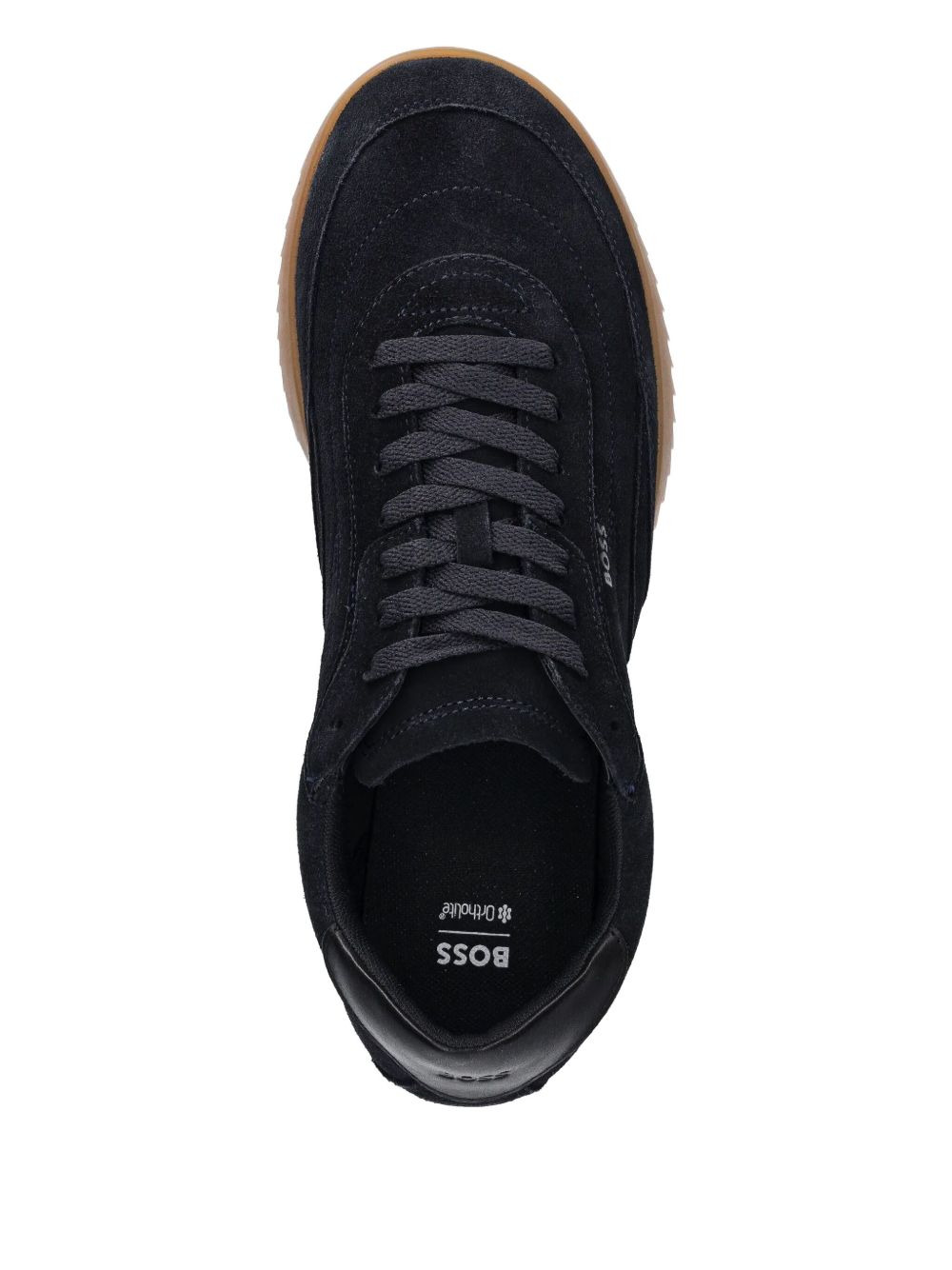leather low-top sneakers - 3