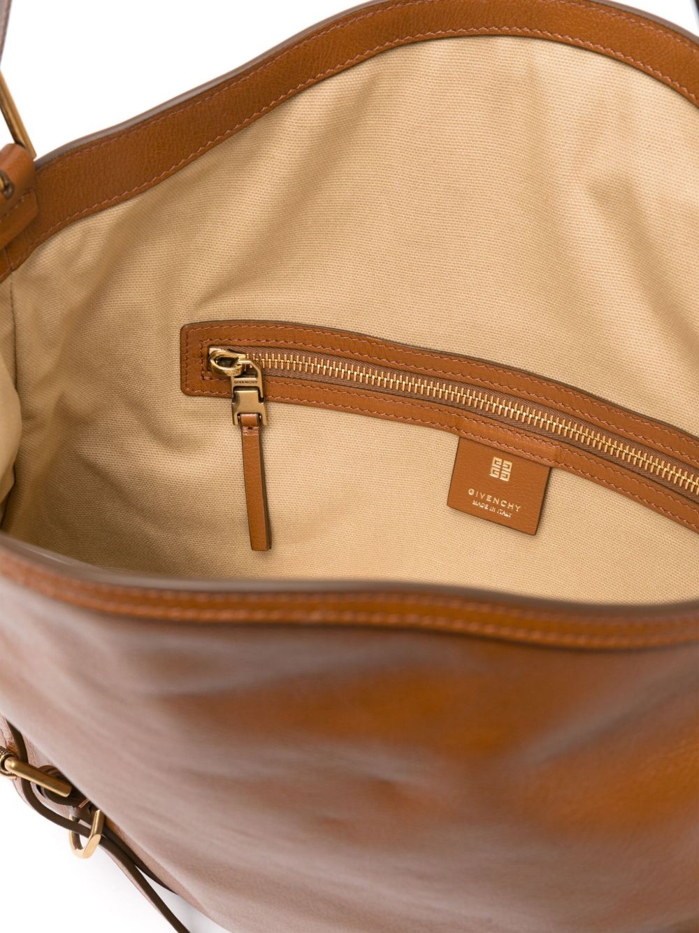 medium Voyou leather shoulder bag - 5