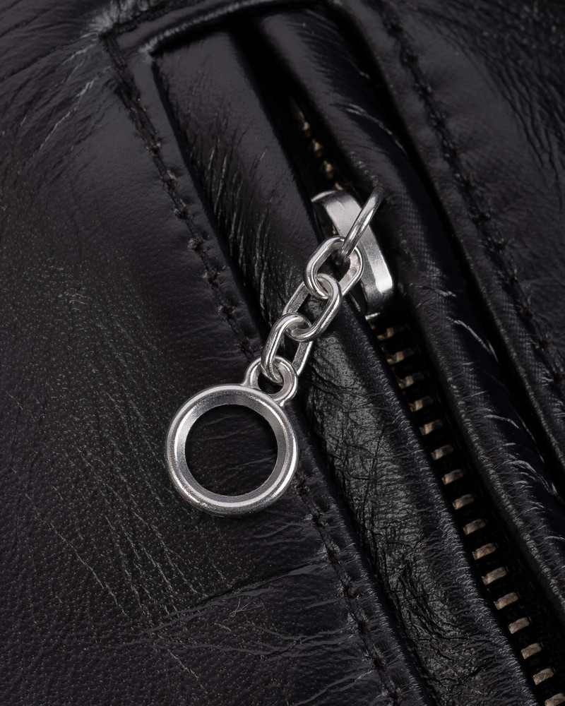 JAPANESE HORSEHIDE RIDER’S JACKET WITH COLLAR - BLACK (TEA-CORE DYED) 12