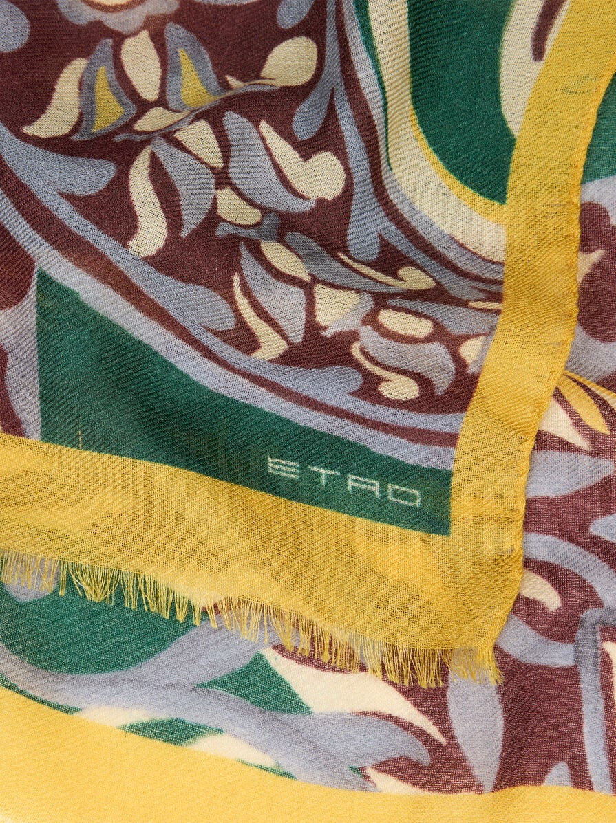 FLORAL PAISLEY SCARF - 3