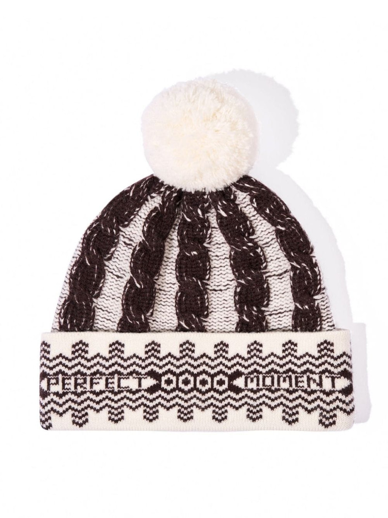 PERFECT MOMENT merino-wool bobble hat outlook