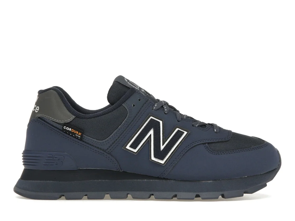 New Balance 574 Cordura Rugged Grey Black Navy - 1