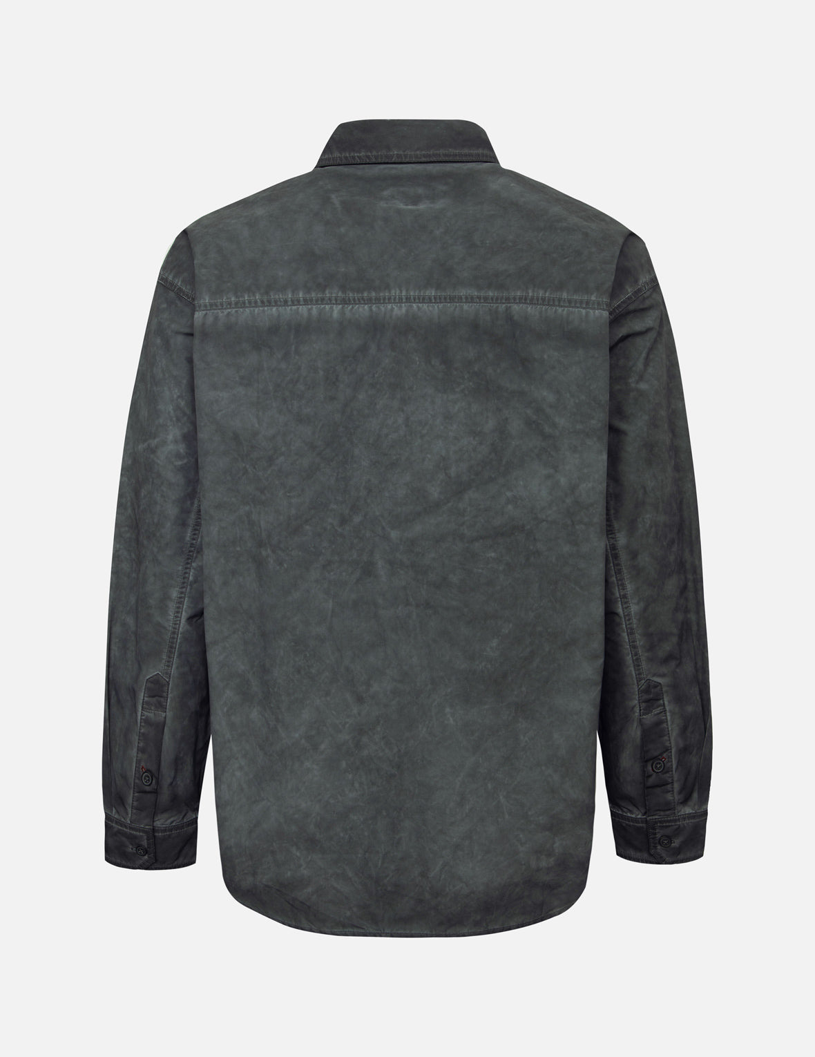 WASHED SEAGULL EMBROIDERY LOOSE FIT SHIRT - 2