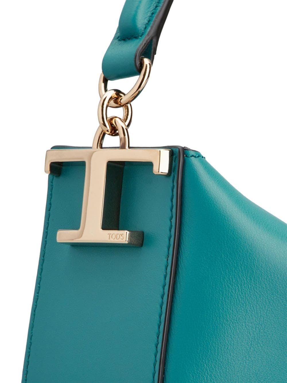 logo-plaque leather tote bag - 5