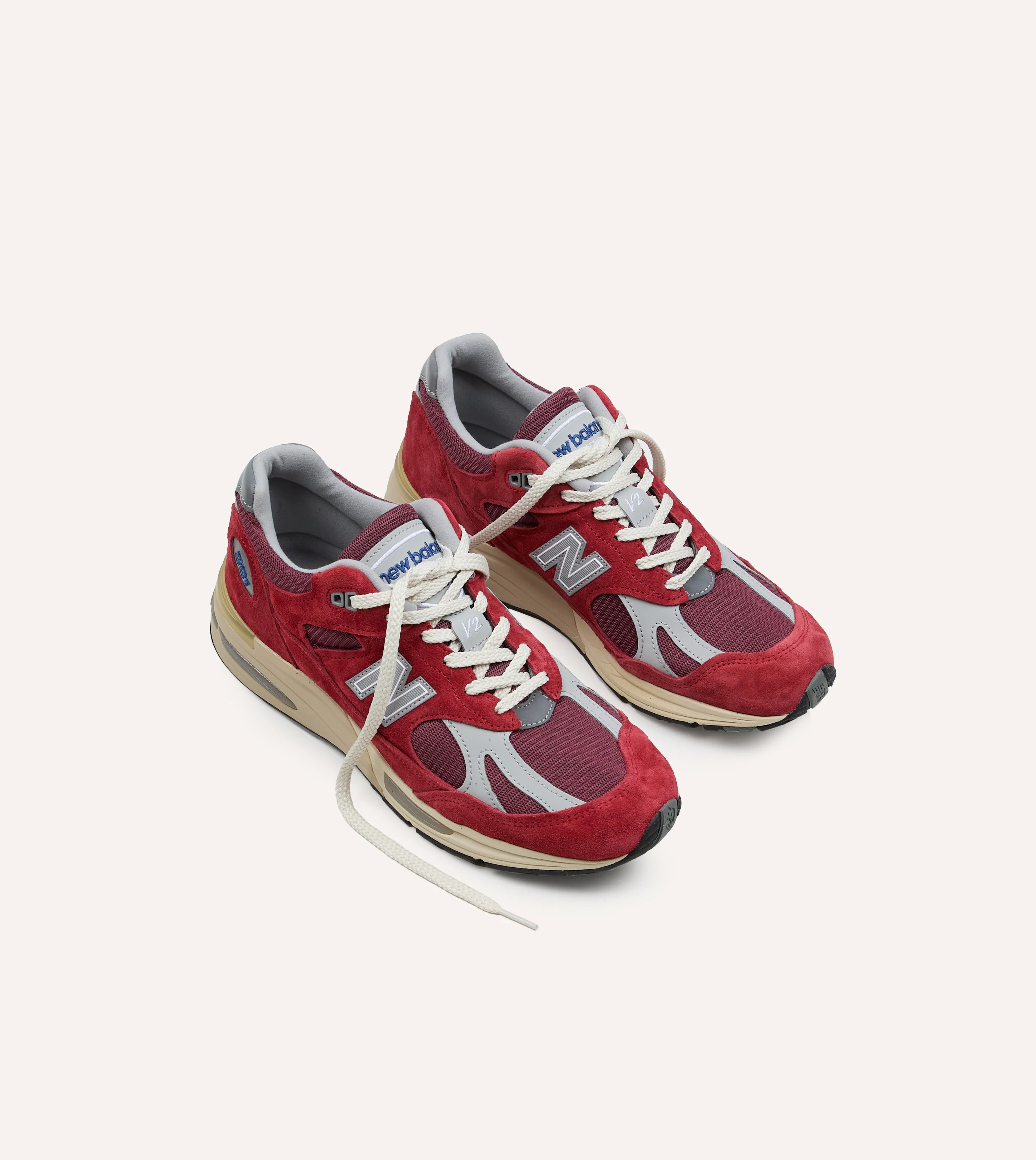 New Balance 'Vintage Sports' Karanda Red Made in UK 991v2 Trainers - 1