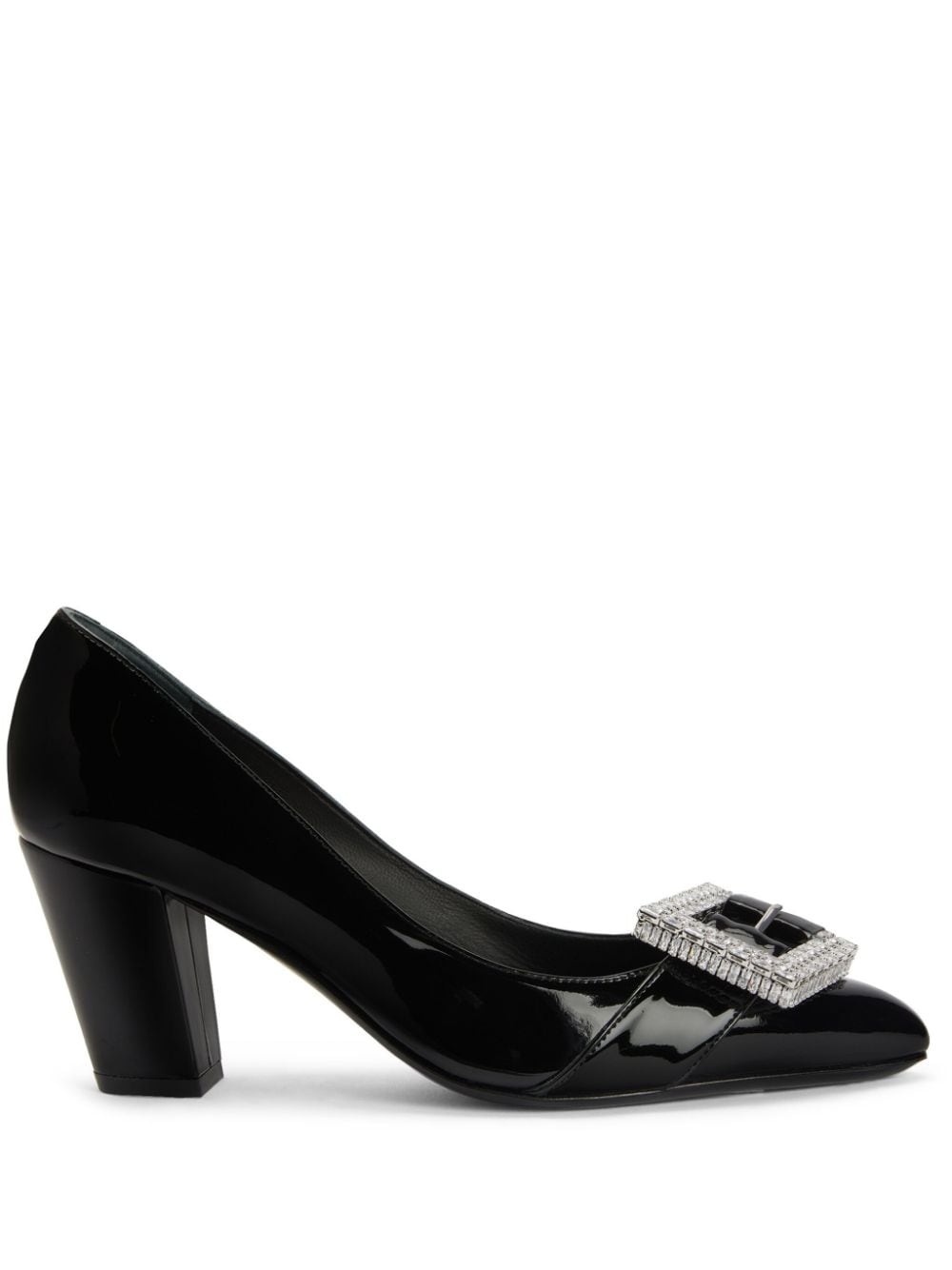 buckle-detail leather pumps - 1