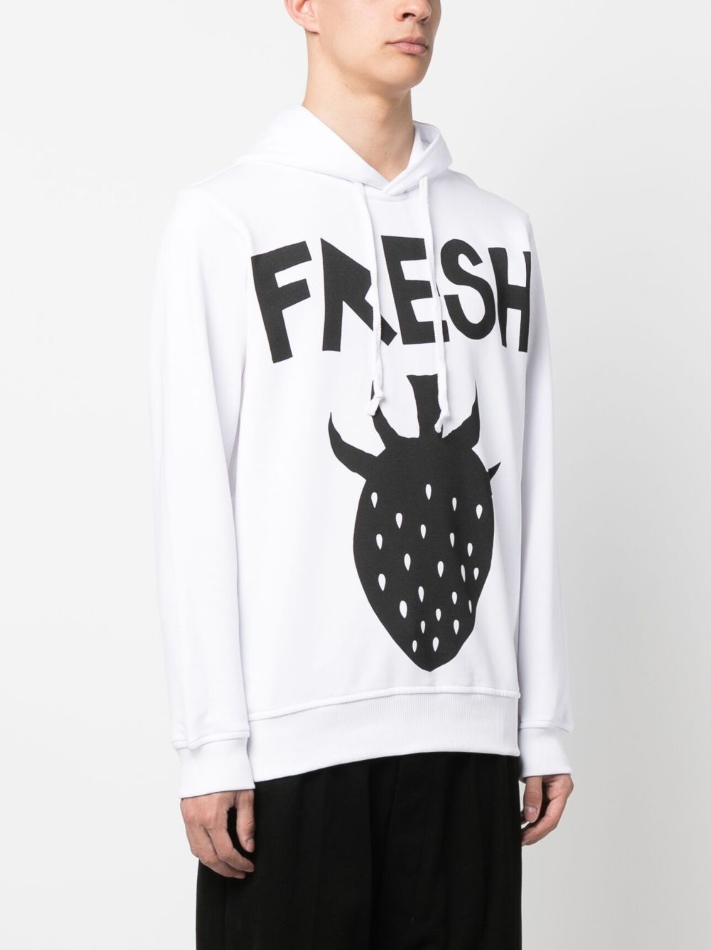 graphic-print drawstring hoodie - 3