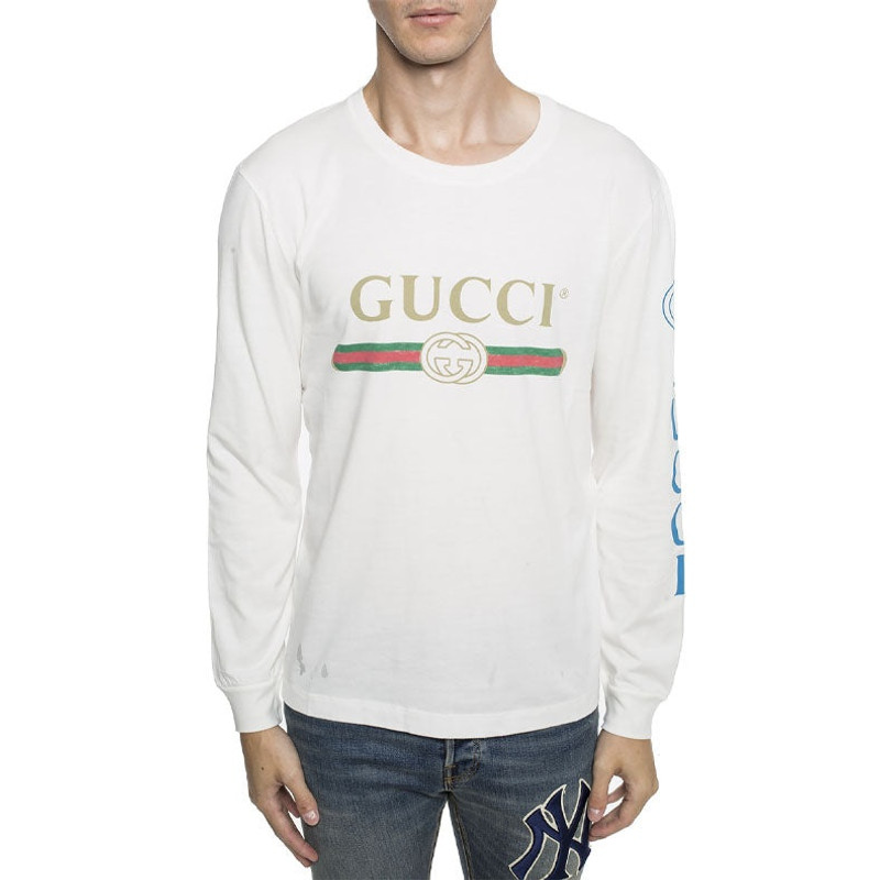 GUCCI Gucci Classic Double G Logo Belt Pattern Long Sleeves White 476330-X9V44-9169 outlook