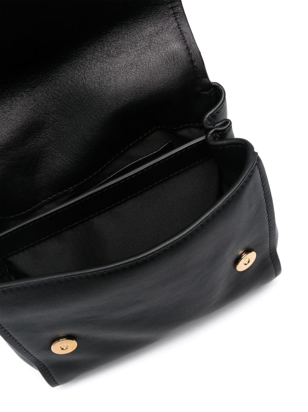 Morphed buckle leather tote bag - 5