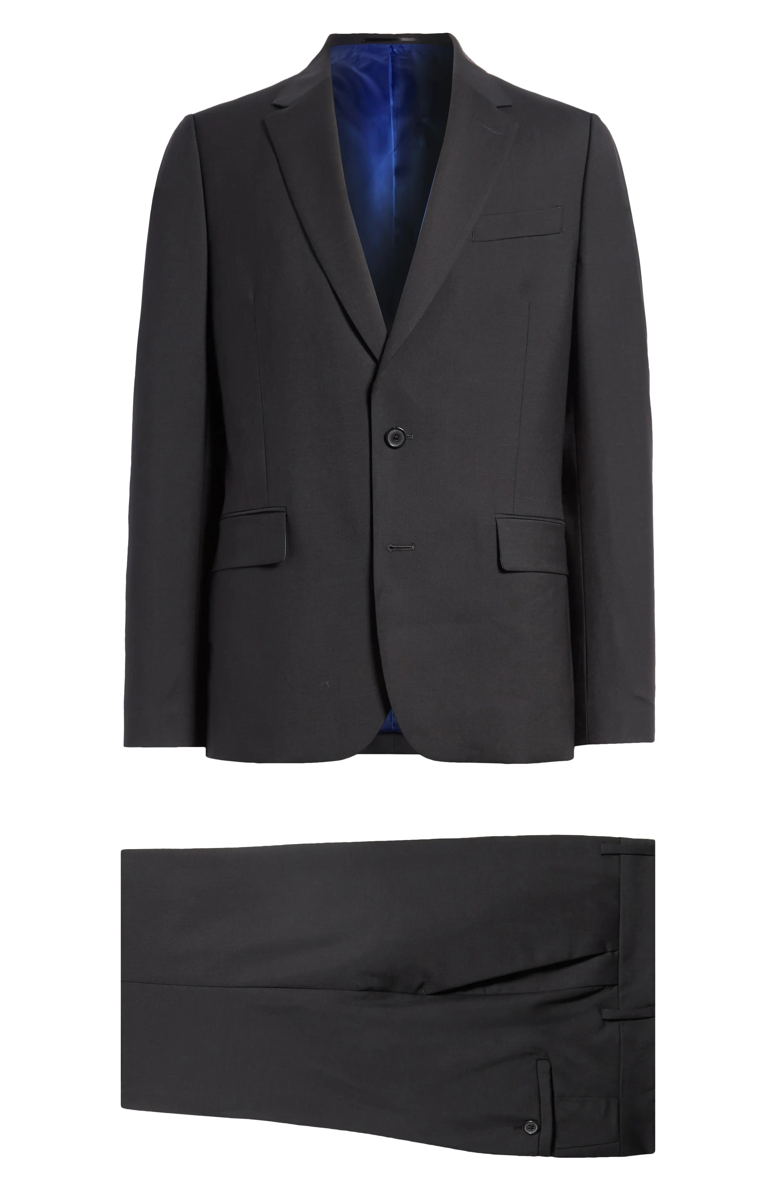 Tailored Fit Wool & Mohair Suit - 8